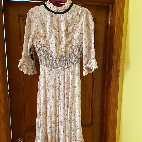 Gabriella ruffled floral-print midi dress (NWT) - Picture 4 of 4